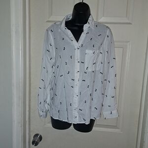 George button Down Shoe Print Size medium